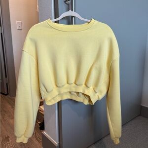 HYFVE yellow cropped crewneck